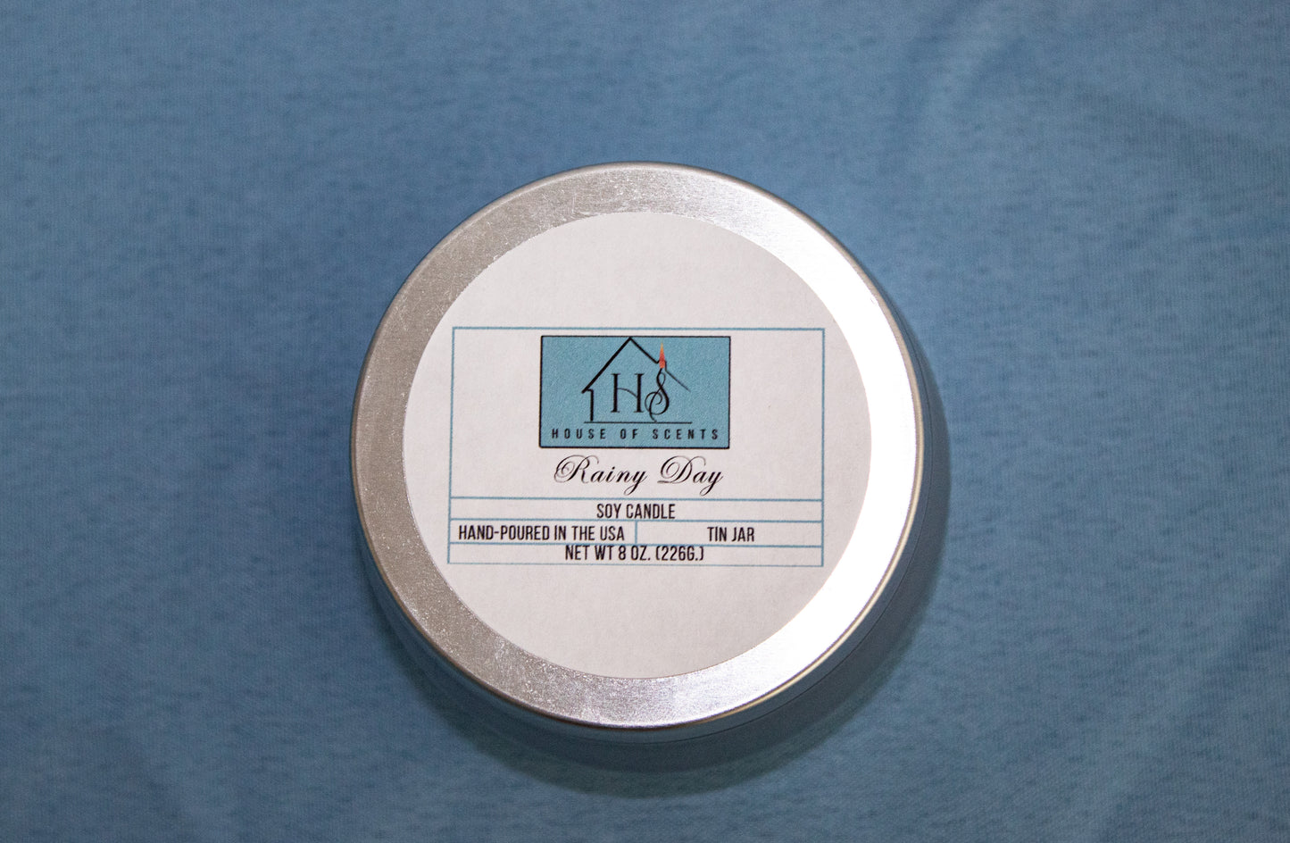 Rainy Day Signature Tin Candle