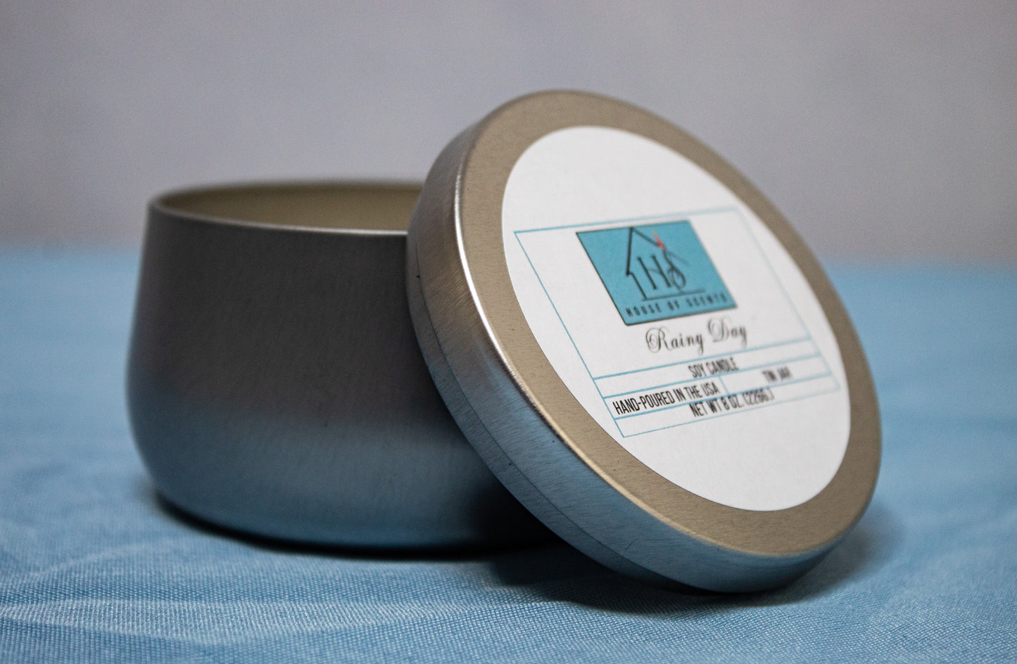 Rainy Day Signature Tin Candle