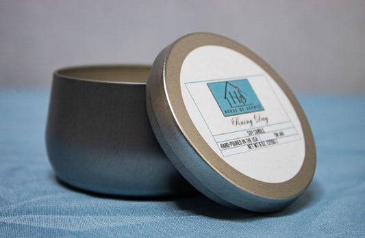 Rainy Day Signature Tin Candle