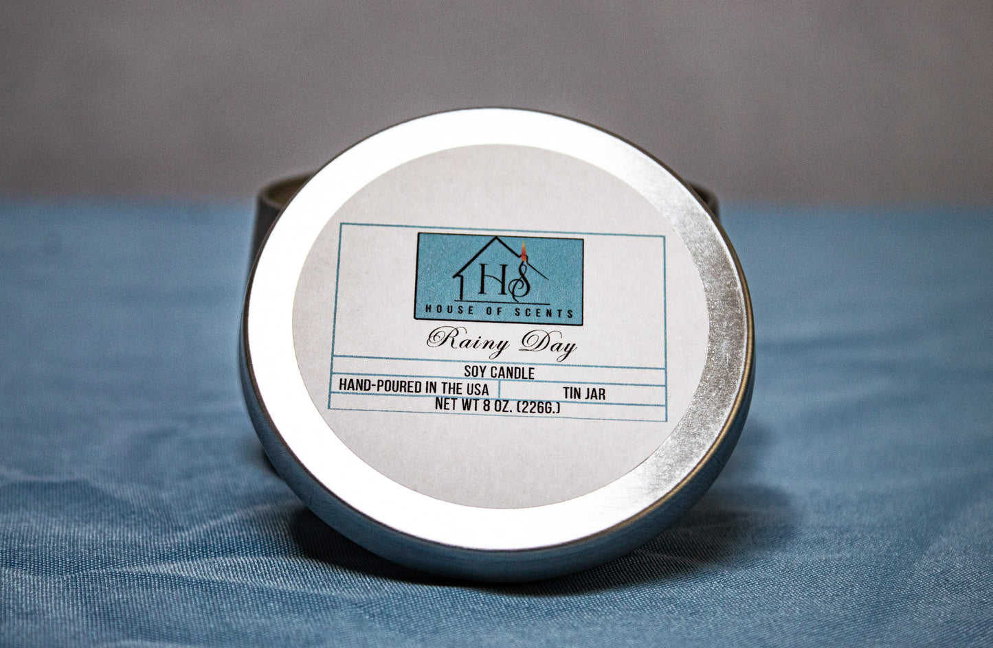 Rainy Day Signature Tin Candle