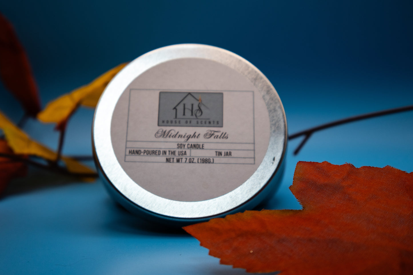 Midnight Falls Signature Tin Candle