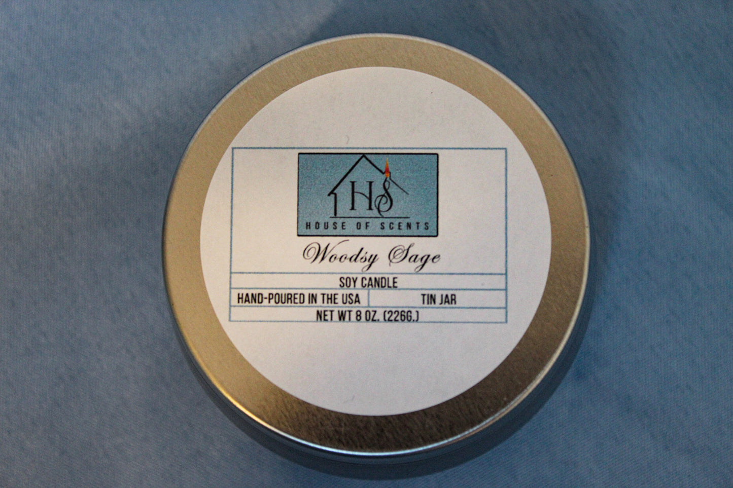 Woodsy Sage Signature Tin Candle