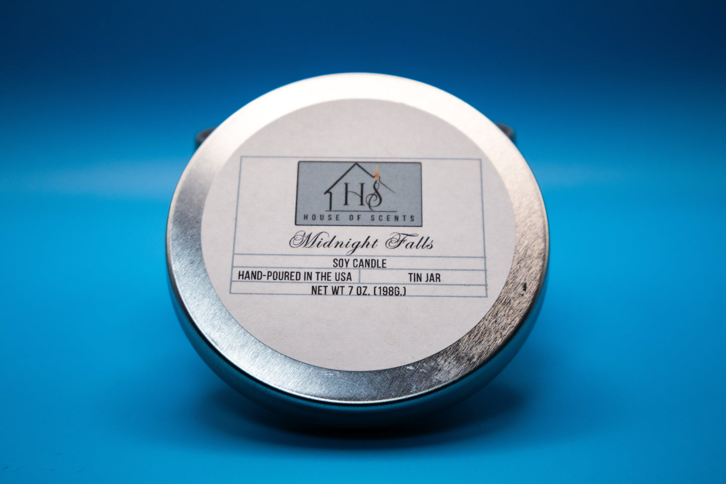 Midnight Falls Signature Tin Candle