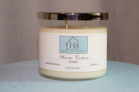 Warm Cotton Essential Candle