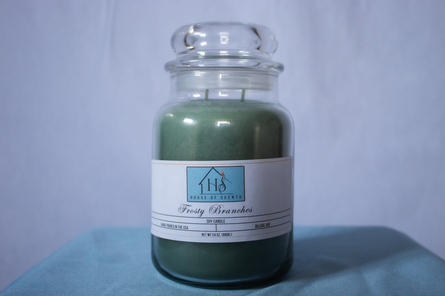 Frosty Branches Deluxe Candle