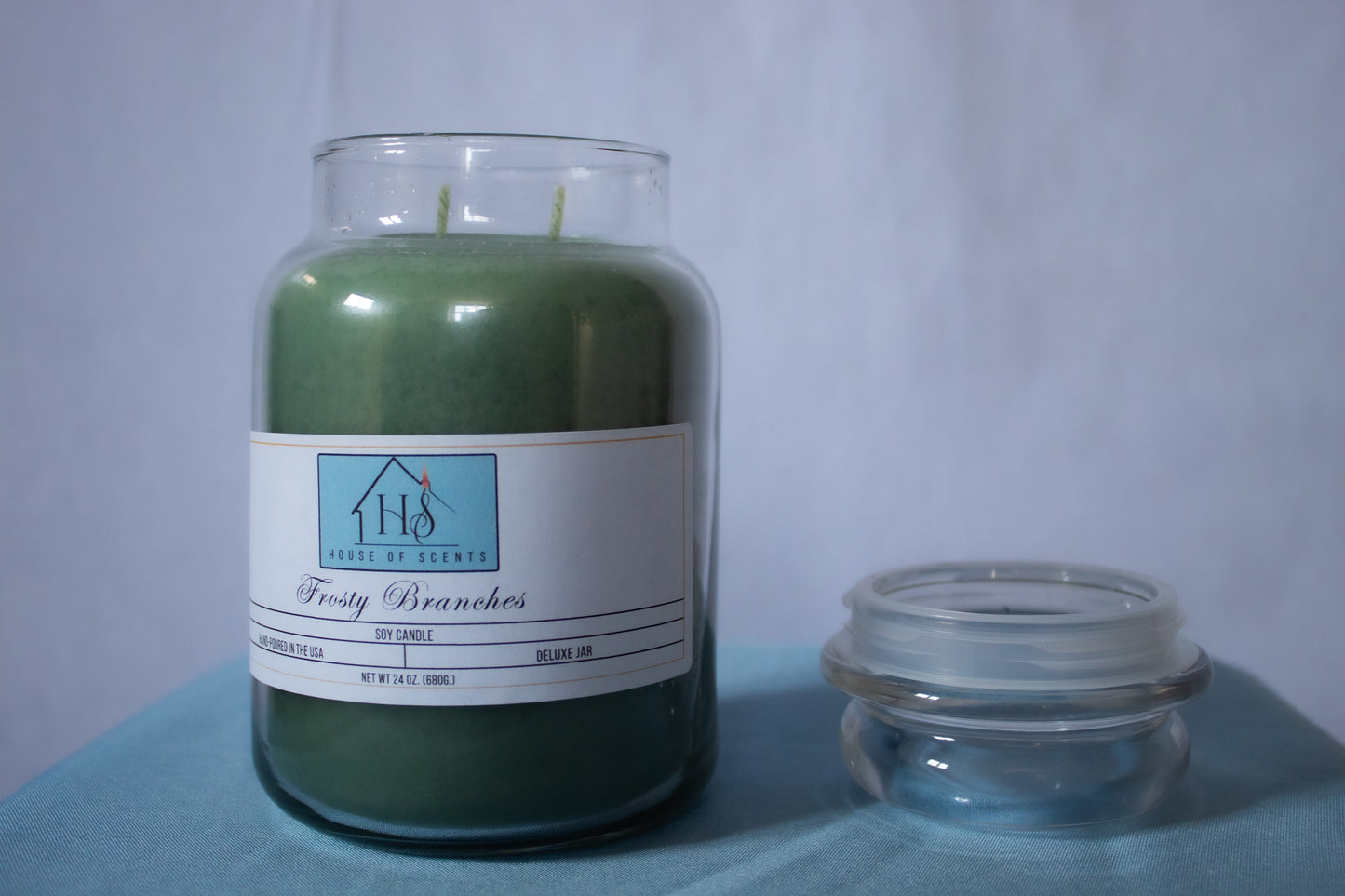 Frosty Branches Deluxe Candle