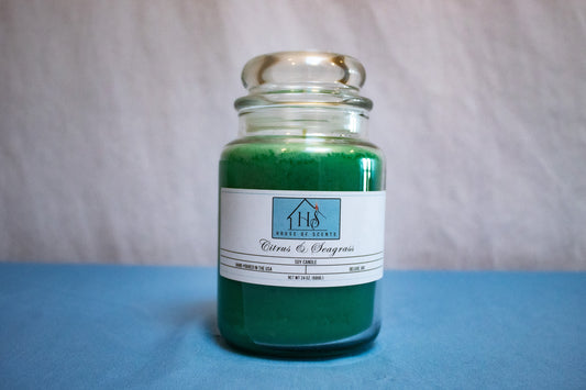 Citrus and Seagrass Deluxe Candle